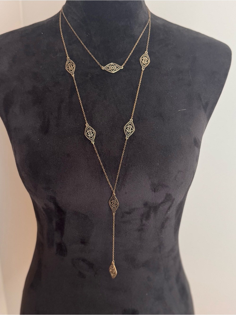Plunder Filigree Long Y-Necklace